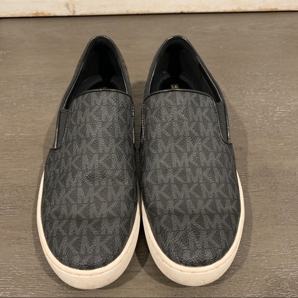 Michael Kors - Keaton Logo Slip-On Sneaker - Black - Size 6.5 - Picture 1 of 6